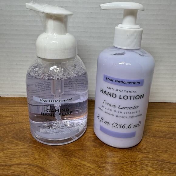 Body Prescriptions French Lavender Hand Lotion 8oz & Foaming Soap 8.6oz SET - Picture 1 of 5